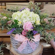 Hydrangea Cottage Basket